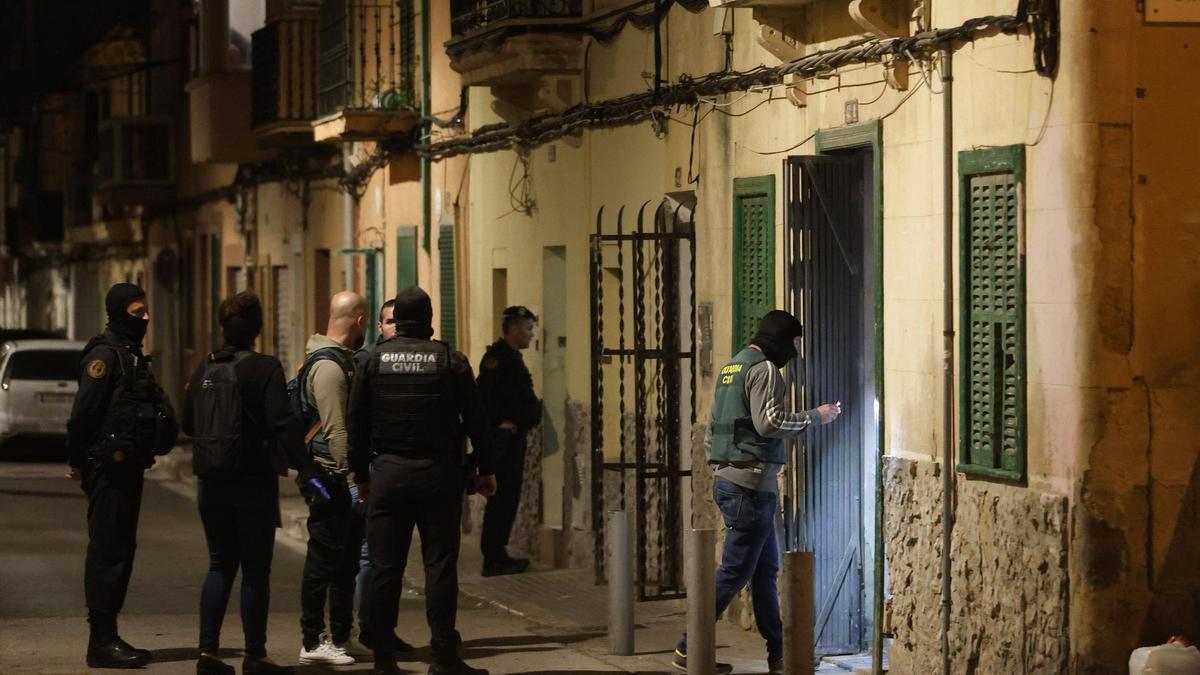 Operación antigroga en la que fue detenido Carlos Cortés.