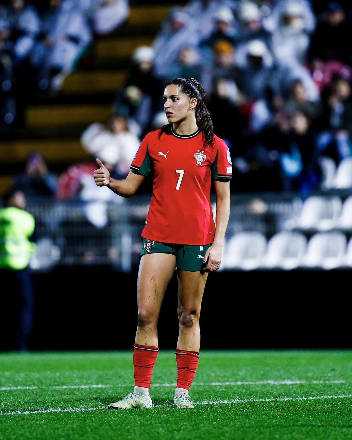 Kika Nazareth con la Selección de Portugal
