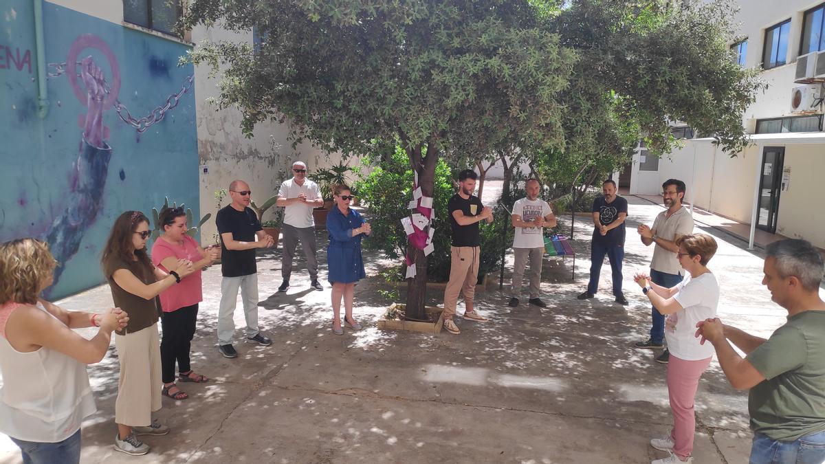 Profesores del CEPA Borja Moll de Inca durante una sesión de técnica vocal