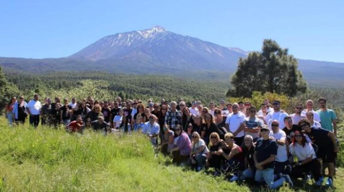 Participantes en el pasado en la convivencia murguera que sirve de antesala a la Fiesta de La Guancha.