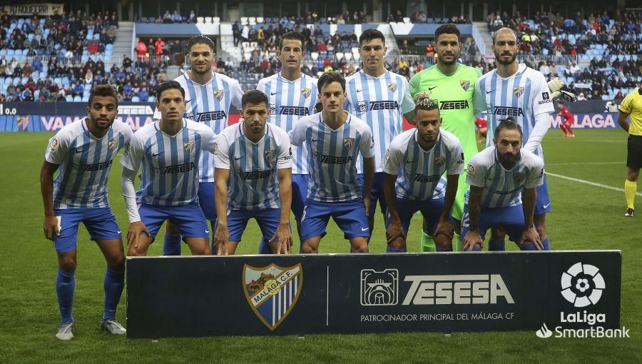 Partido del Málaga CF - Fuenlabrada en La Rosaleda.