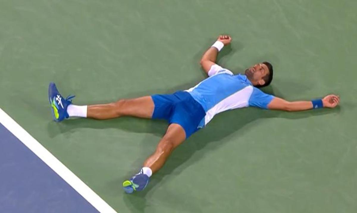 Novak Djokovic, tras ganar en Cincinnati.