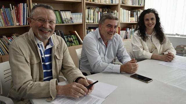 José Esperón, Juan Loureiro y Liliana Casás.