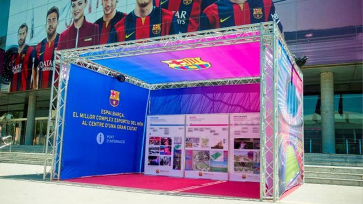 El Barça incorporará paneles informativos a las afueras del Camp Nou