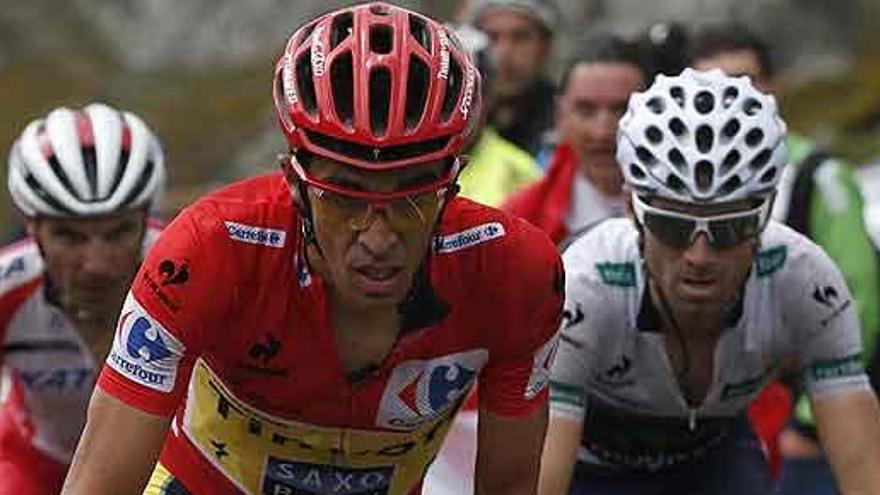 Contador, Valverde y &#039;Purito&#039;, candidatos a ganar la Vuelta.