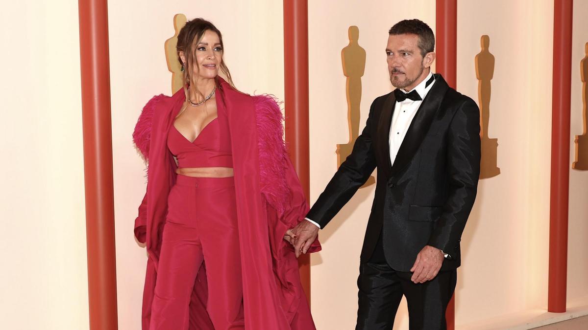 Antonio Banderas y Nicole Kimpel llevan el 'made in Spain' a los Premios Oscar 2023