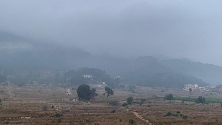 La Región de Murcia amanece emborronada por la niebla