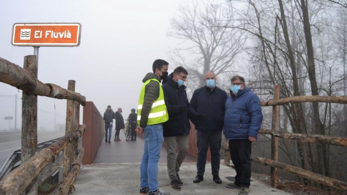 La presentació, ahir al matí, a la Vall d’en Bas. | CVVGI