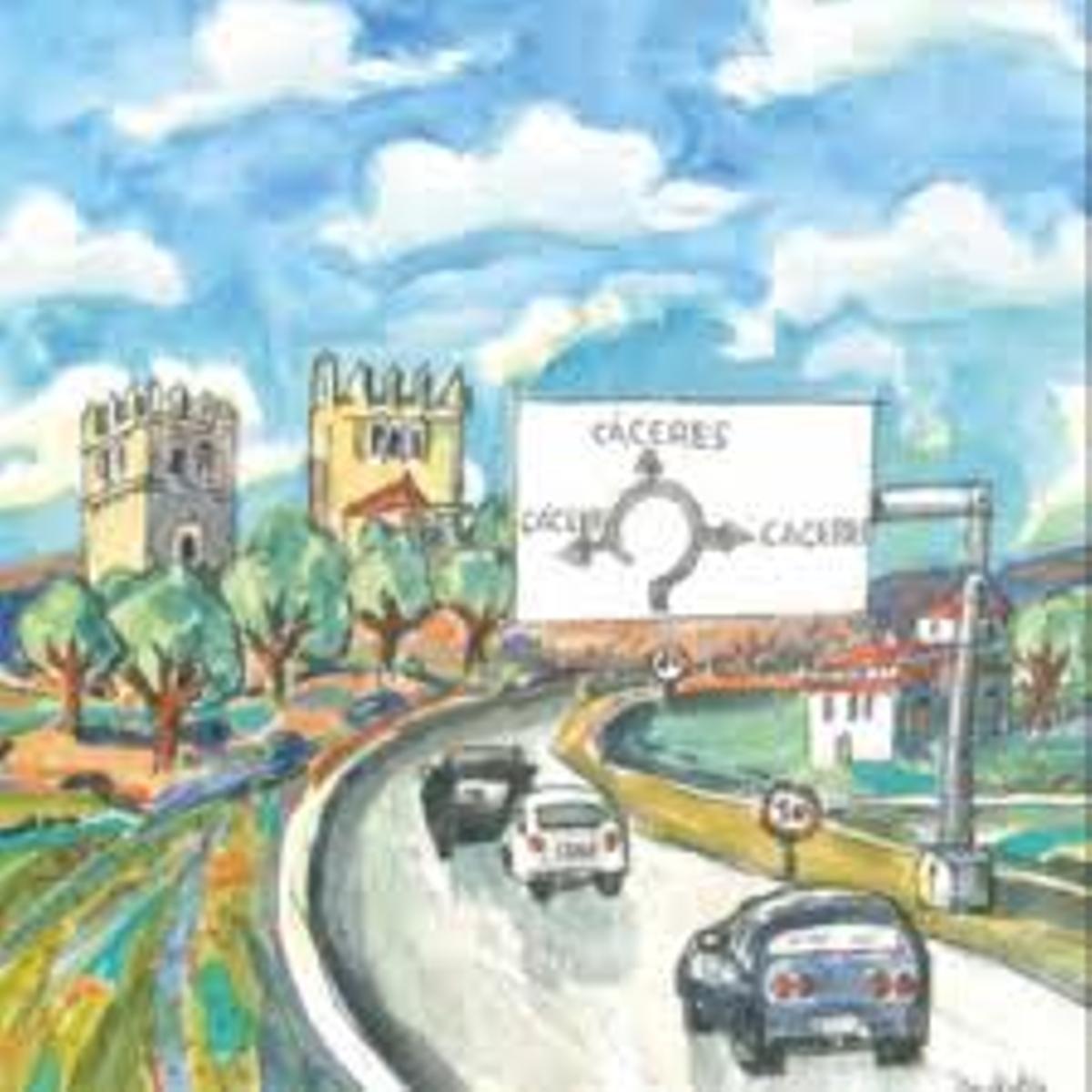 'Cuaderno de viaje: Tres caminos de Badajoz a Cáceres' de Antonio de la Cruz Solís