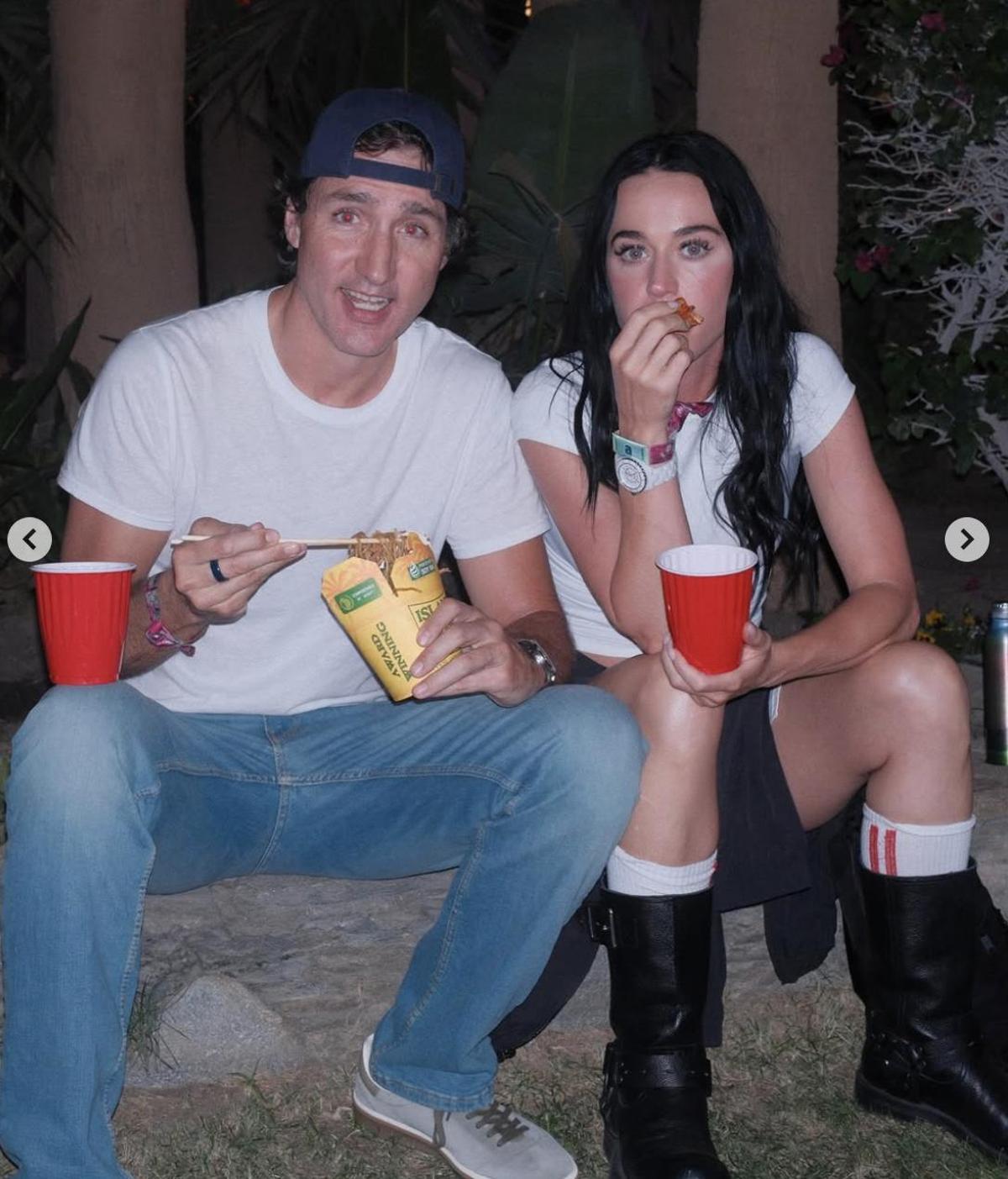 Katy Perry y Justin Trudeau disfrutaron de 'Bieberchella'