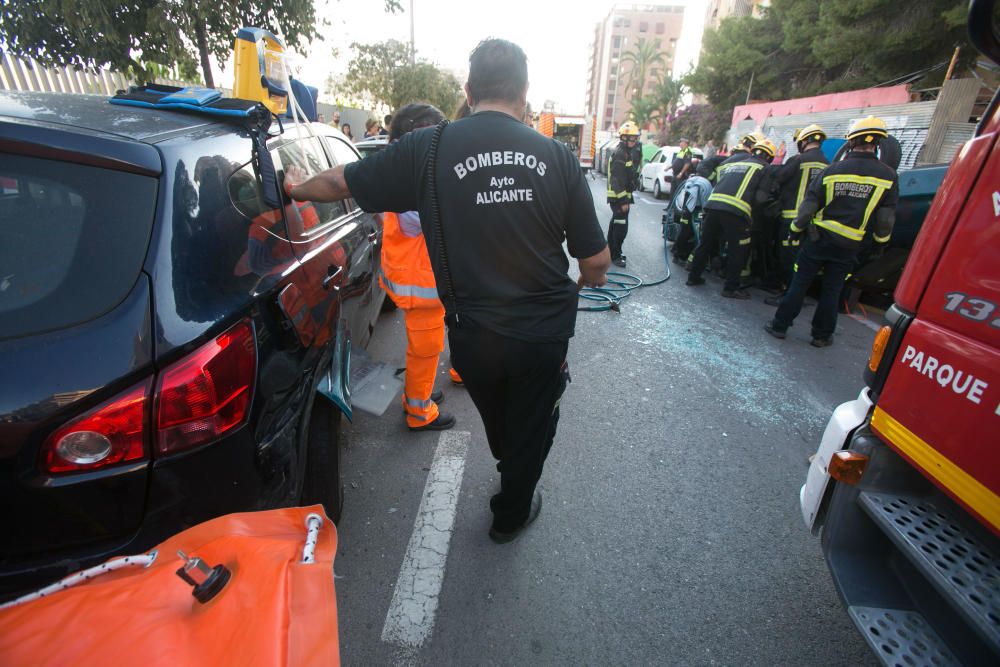 El vehículo de la mujer, de 71 años, ha volcado en la Avenida de la Condomina sobre las 9.30 horas