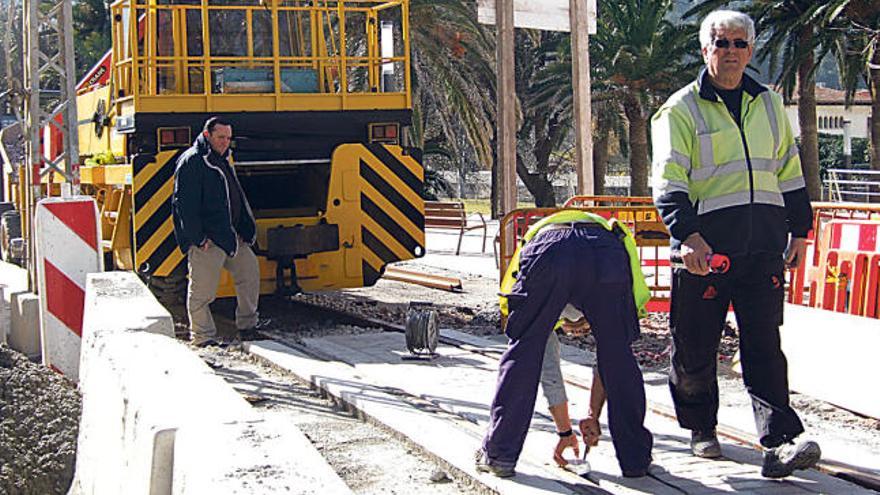 Instante de las obras que se ejecutan.