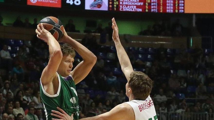 Kuzminskas, en el encuentro ante el Lokomotiv.