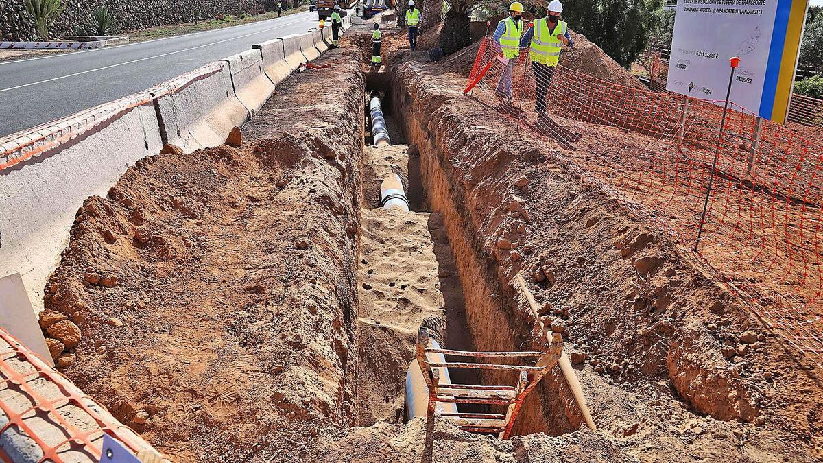 Estado de las obras hidráulicas la pasada semana. | | LP/DLP