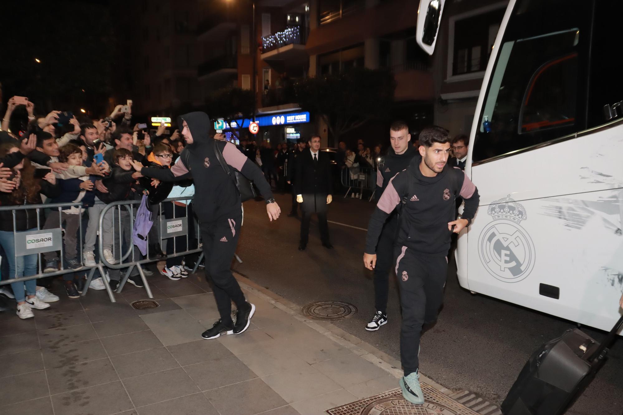 Así ha sido la llegada del Real Madrid a Castelló