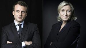 Emmanuel Macron y Marine Le Pen.