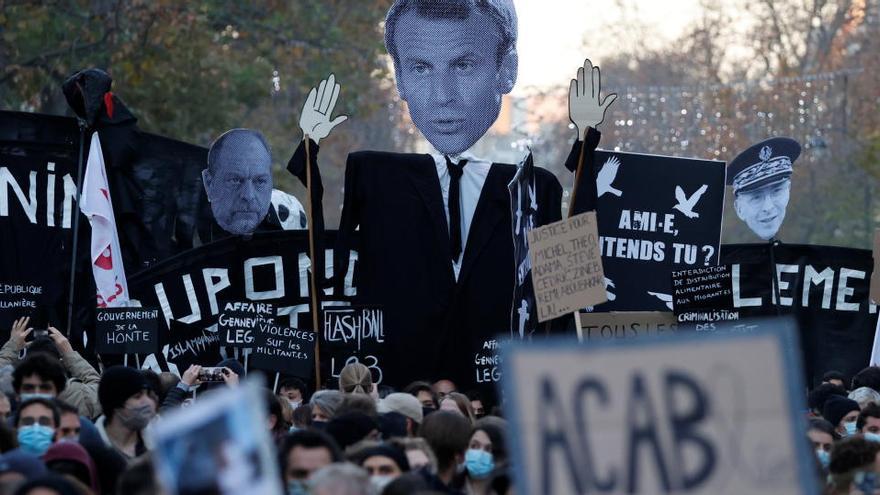 Imatge de les manifestacions del dissabte a París