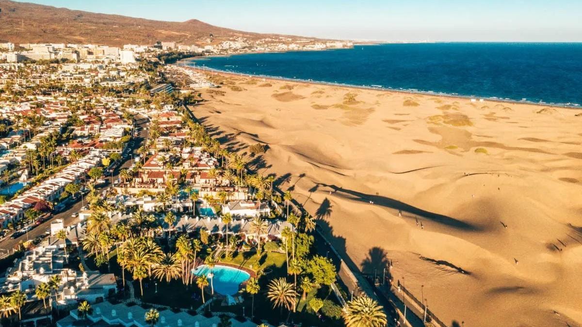 Playa de Maspalomas, en Gran Canaria