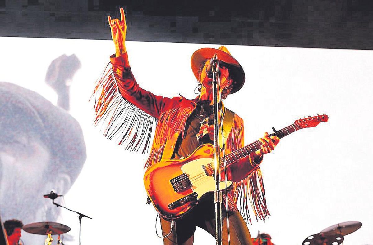 Leiva protagonizó un concierto multitudinario en el escenario principal.