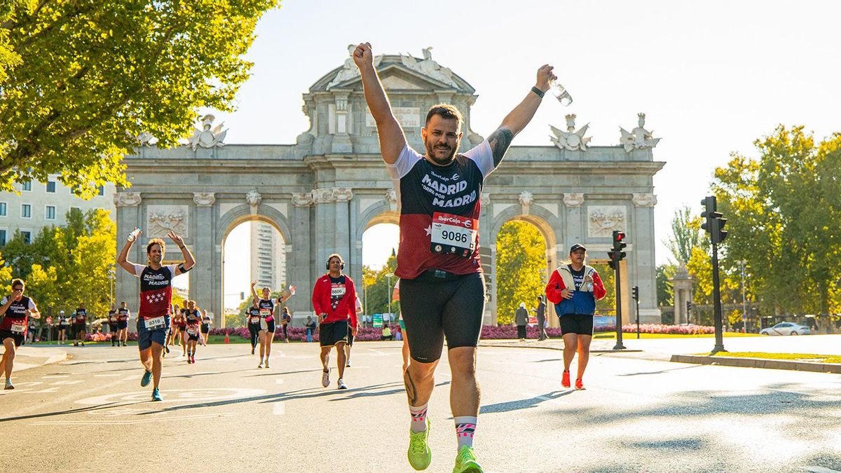 Madrid vibra este domingo con la carrera benéfica 'Madrid corre por Madrid': "Correr por Castellana, Goya o Cibeles, aunque sea la décima vez, siempre pone los pelos de punta"