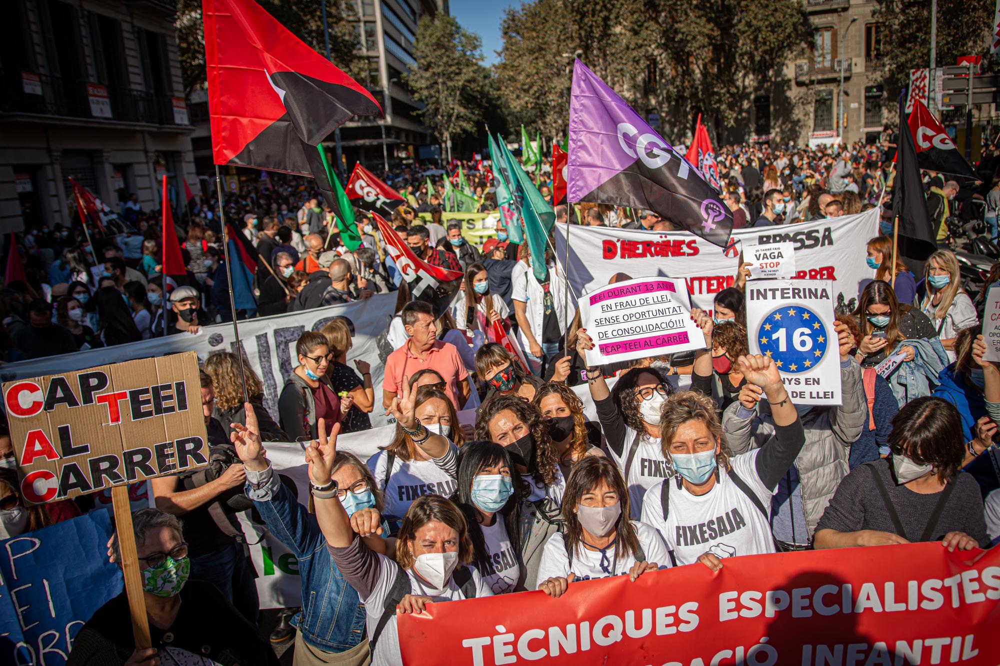 Manifestación de interinos