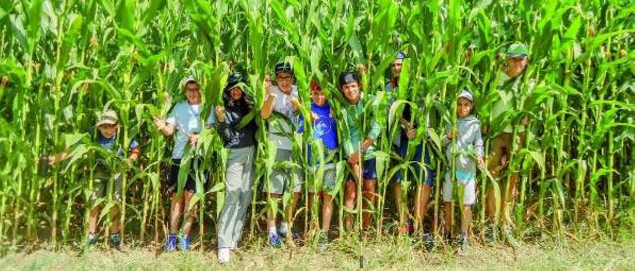 Un grupo de niños en 
FervenzAventura, antes
de la  pandemia.   | // CEDIDA