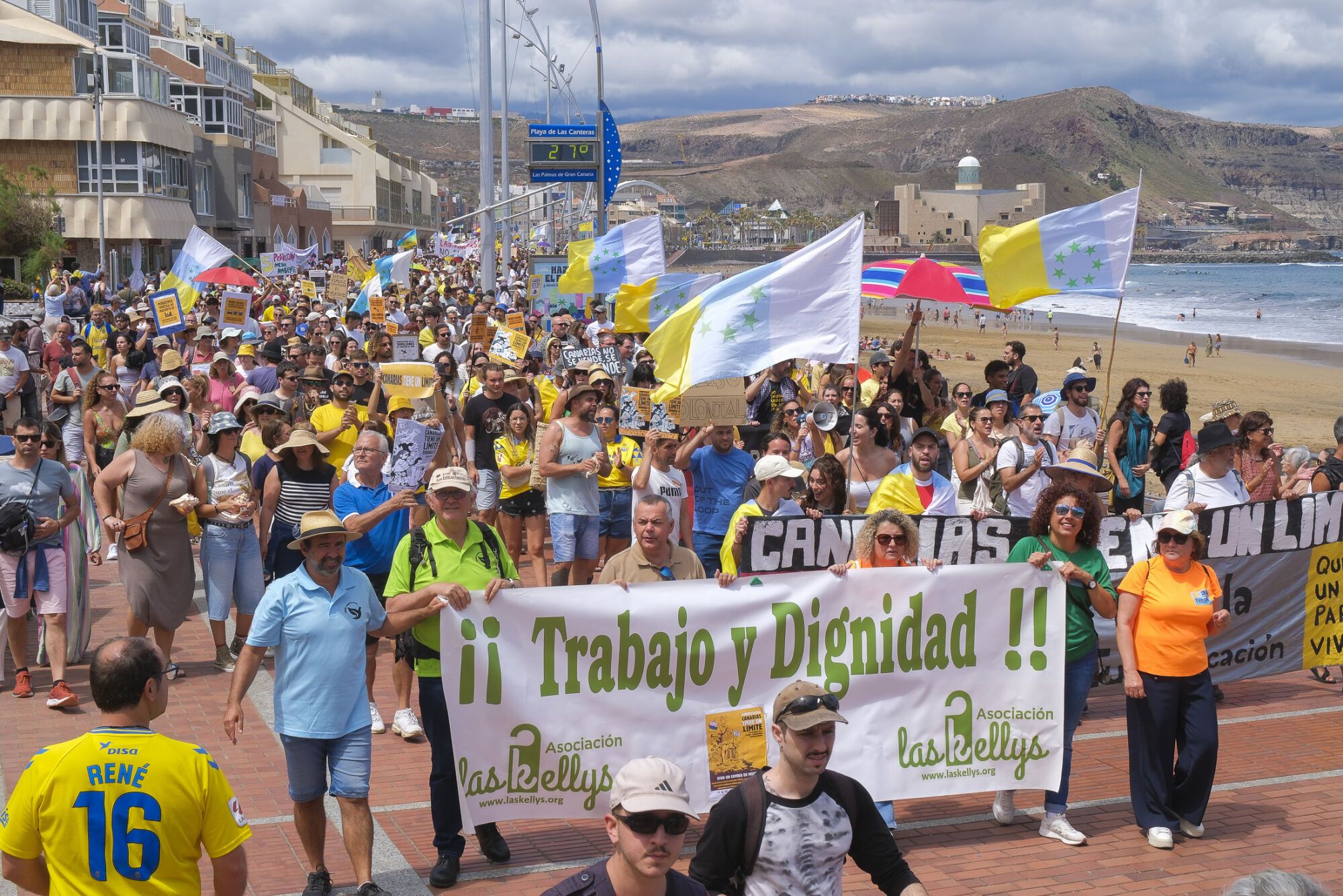 Manifestación Canarias tiene un límite 18M en Las Palmas de Gran Canaria
