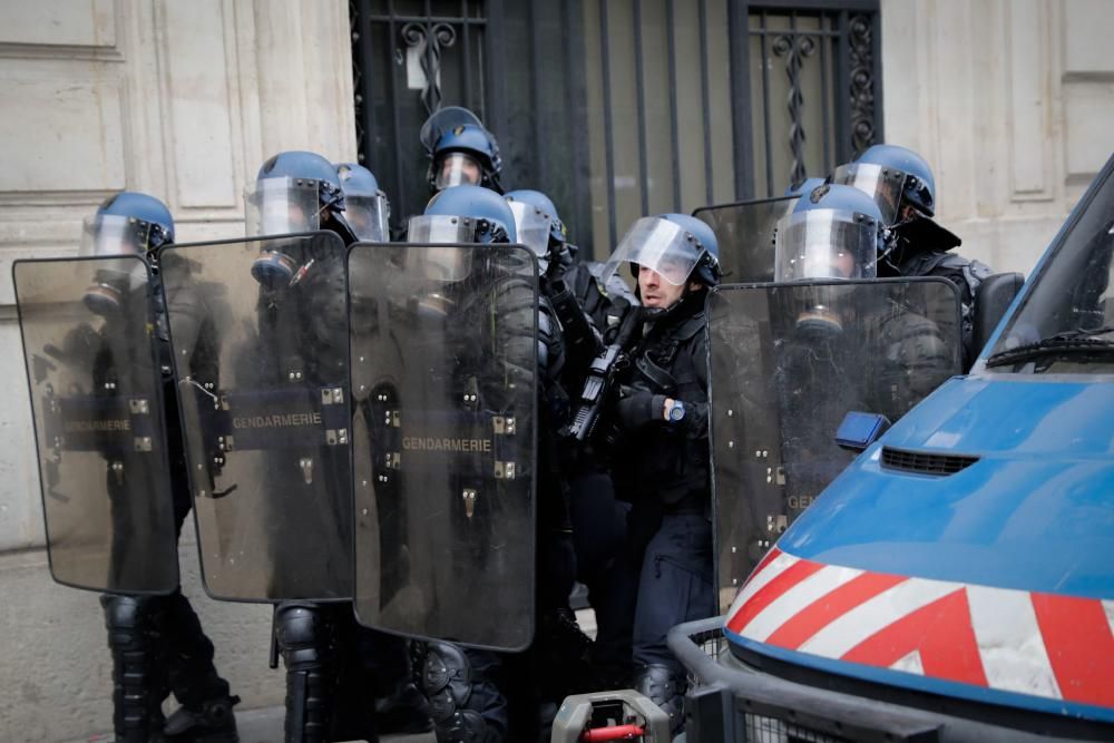 Protesta de los 'chalecos amarillos' en París