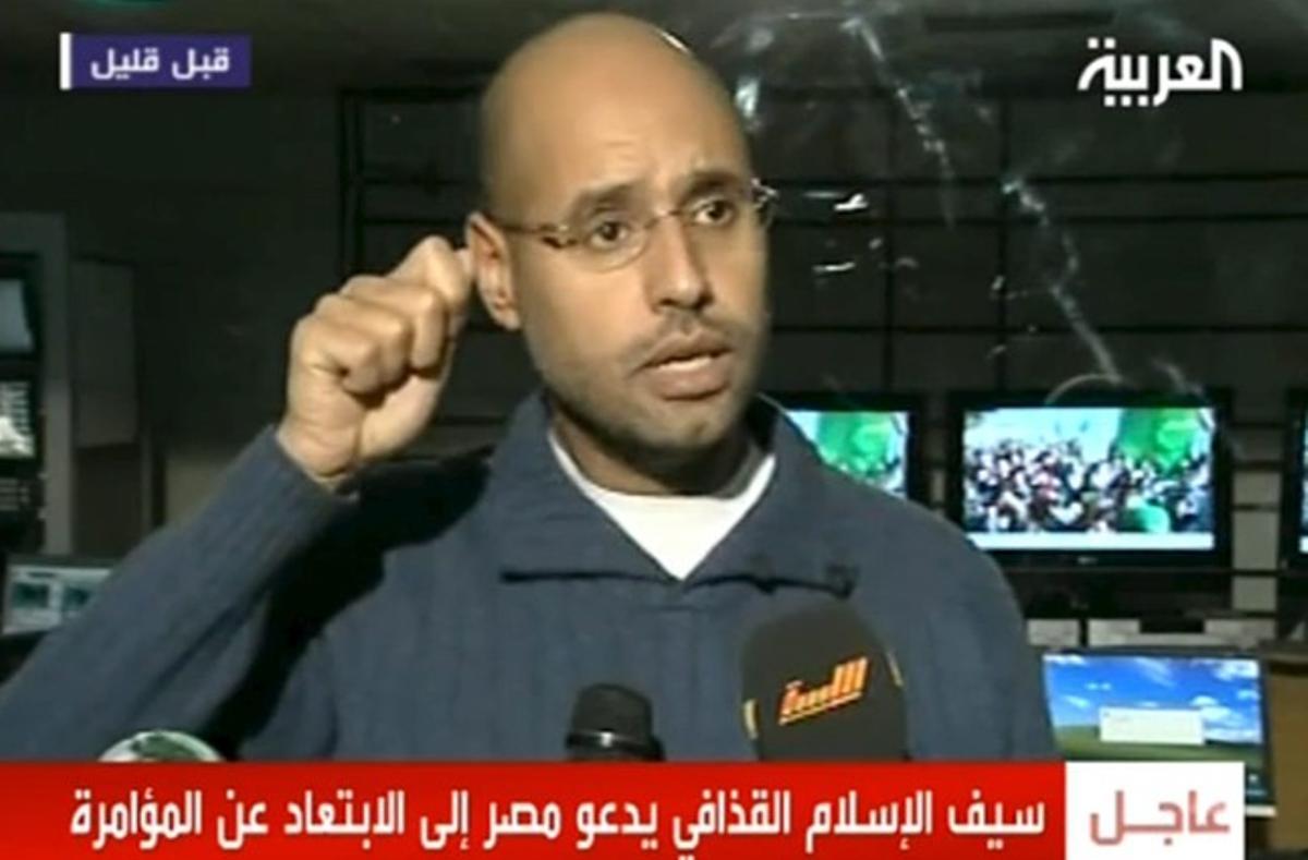 Saif al-Islam Gaddafi, en declaracions a la televisió estatal líbia.