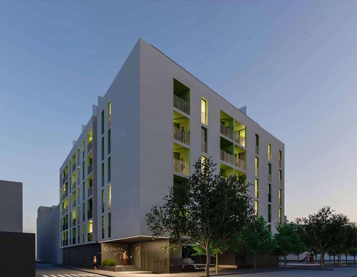Figuración del edificio que se levantará en la calle Pavía del Port de Sagunt.