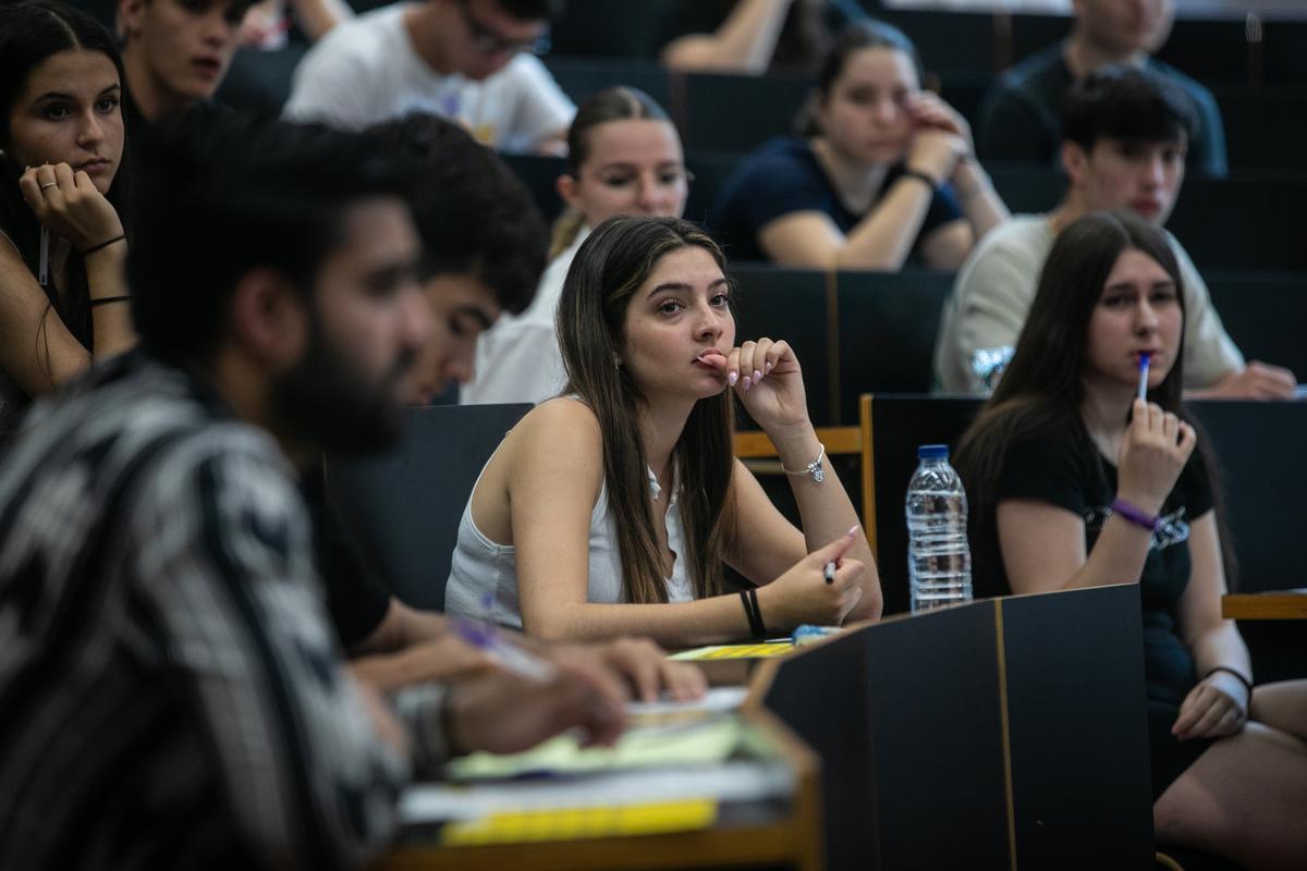 Pruebas de selectividad en la Universitat Pompeu Fabra de Barcelona