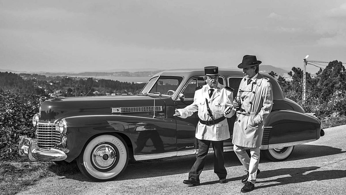 Cañita Brava (Renault) y Chema Ríos (Rick), de ‘Casablanca’ en el vídeo de Los Fabulosos Weekend.  | // LOC