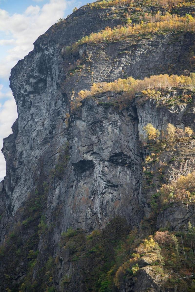 Troll Face on the Cliffs of the Geirangerfjord