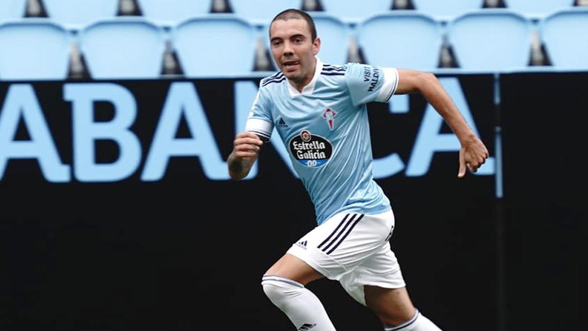 Aspas provocó el primer gol con su remate al palo // RC Celta