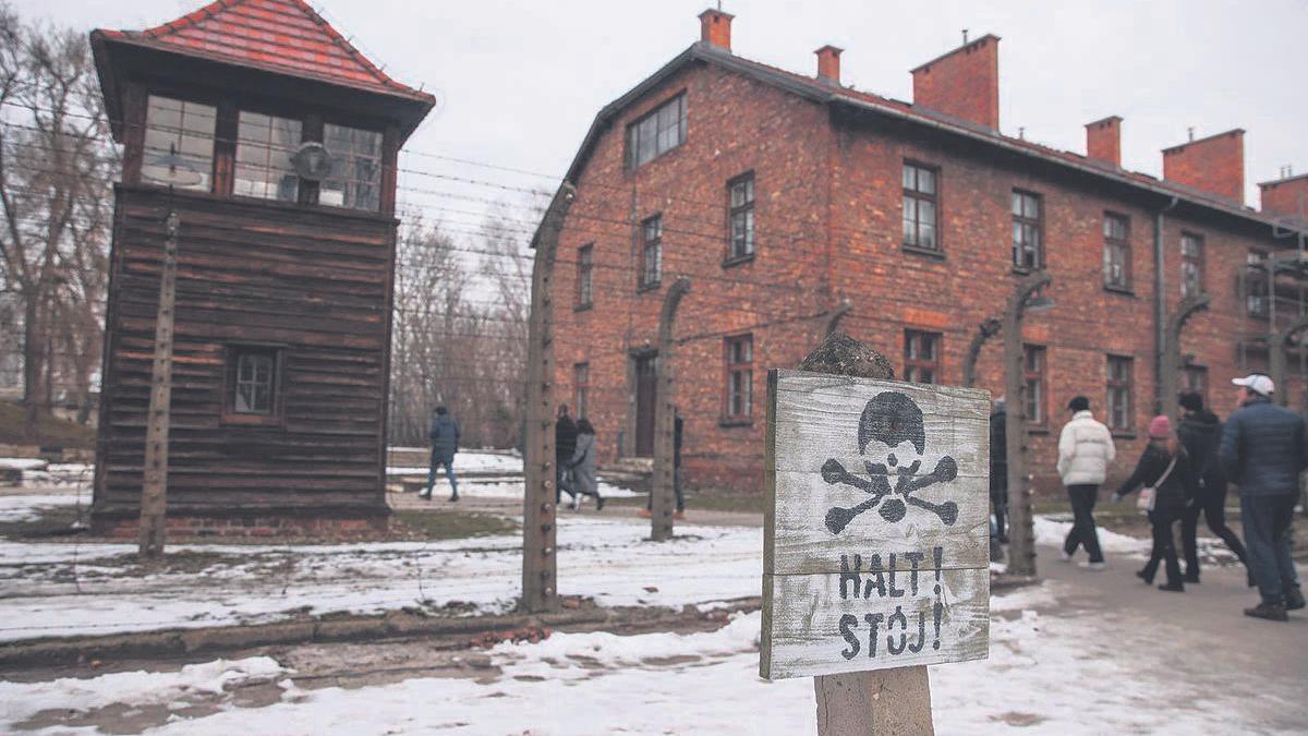 Imagen del campo de concentración de Auschwitz.