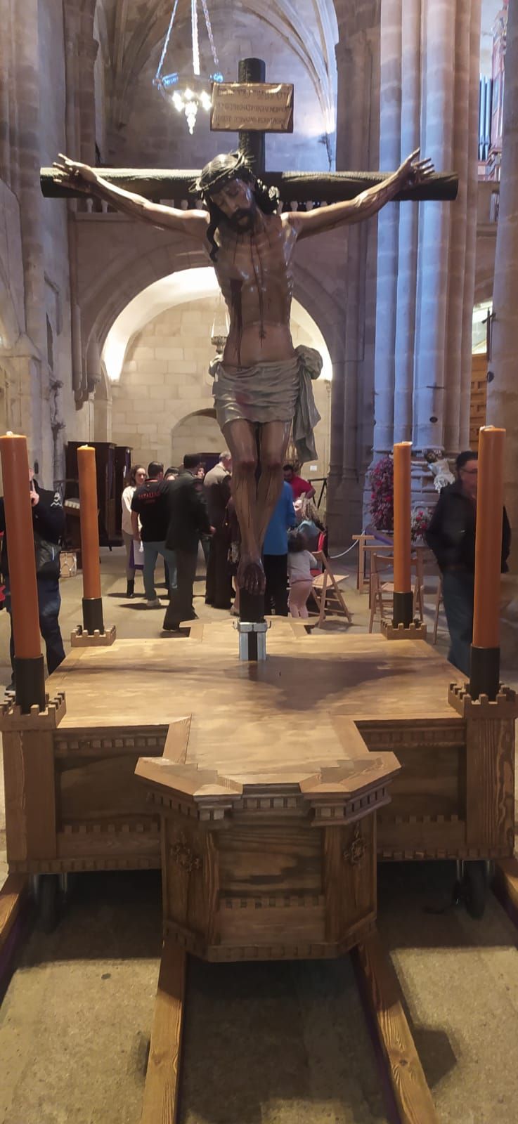 El Fervoroso Cristo del Refugio, de frente.