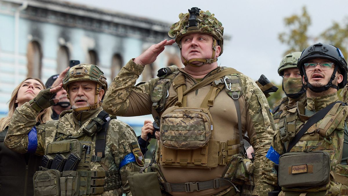 Soldados de Ucrania.