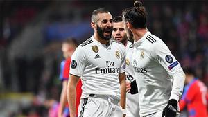 Benzema volvió a reencontrarse con el gol tras un doblete ante el Viktoria Plzen