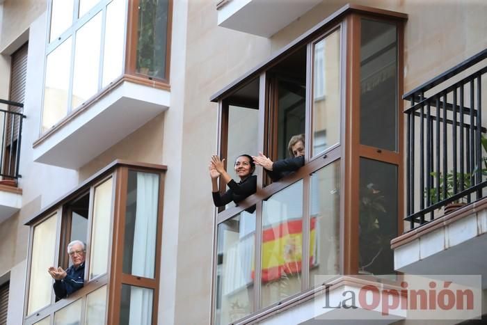 Viernes de dolores: Aplausos y salves a la patrona en Cartagena durante el confinamiento