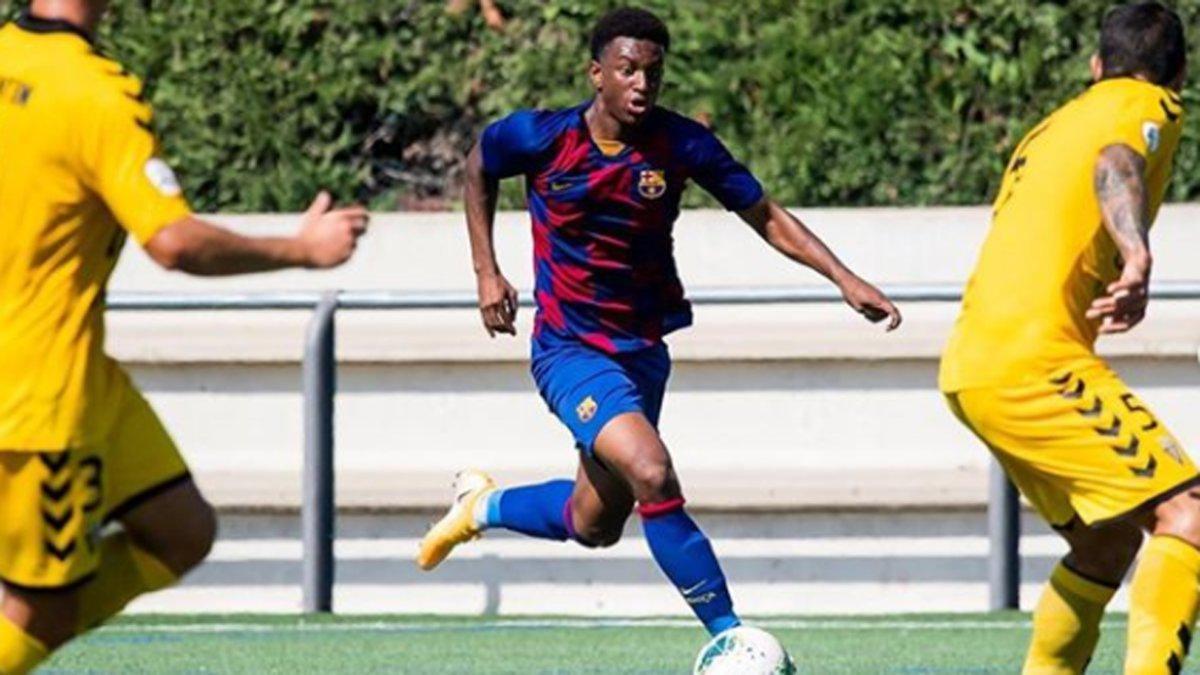 Balde, en el partido ante el Badalona