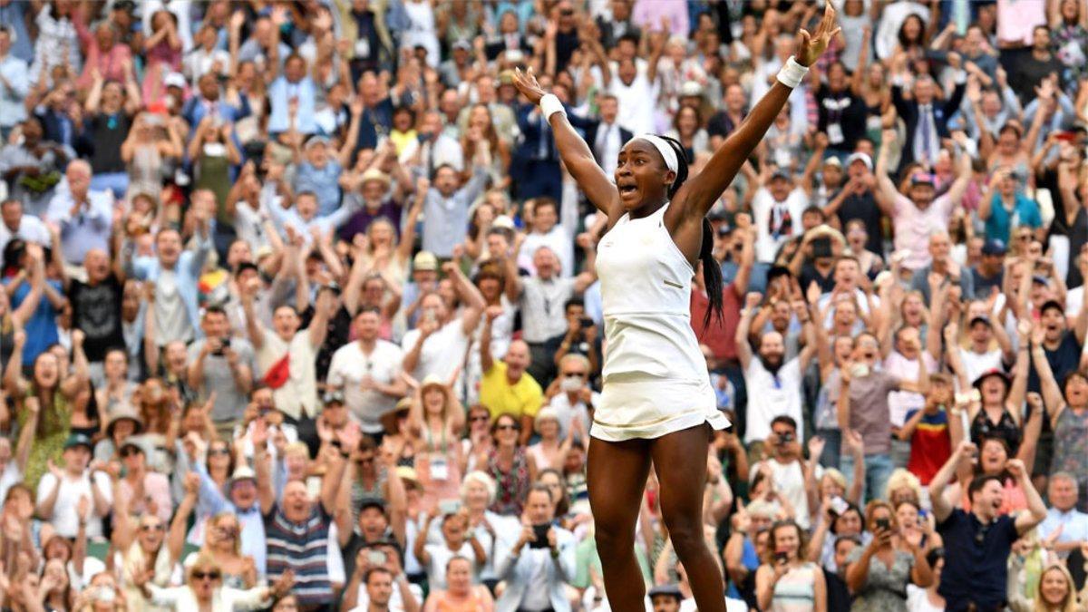 Gauff hizo enloquecer a la central de Wimbledon