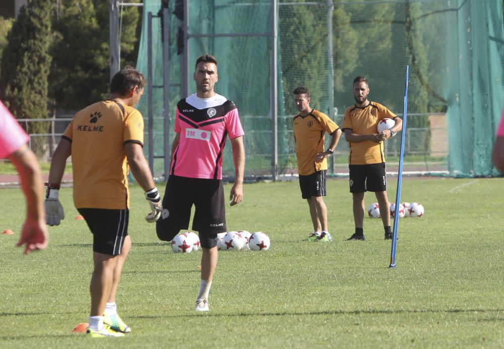 Primer entrenamiento de Lluís Planagumà