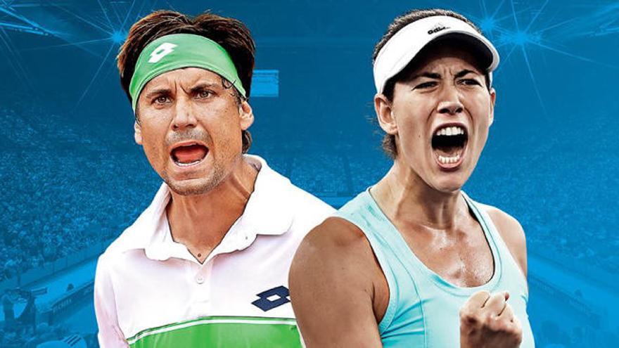 David Ferrer y Garbiñe Muguruza