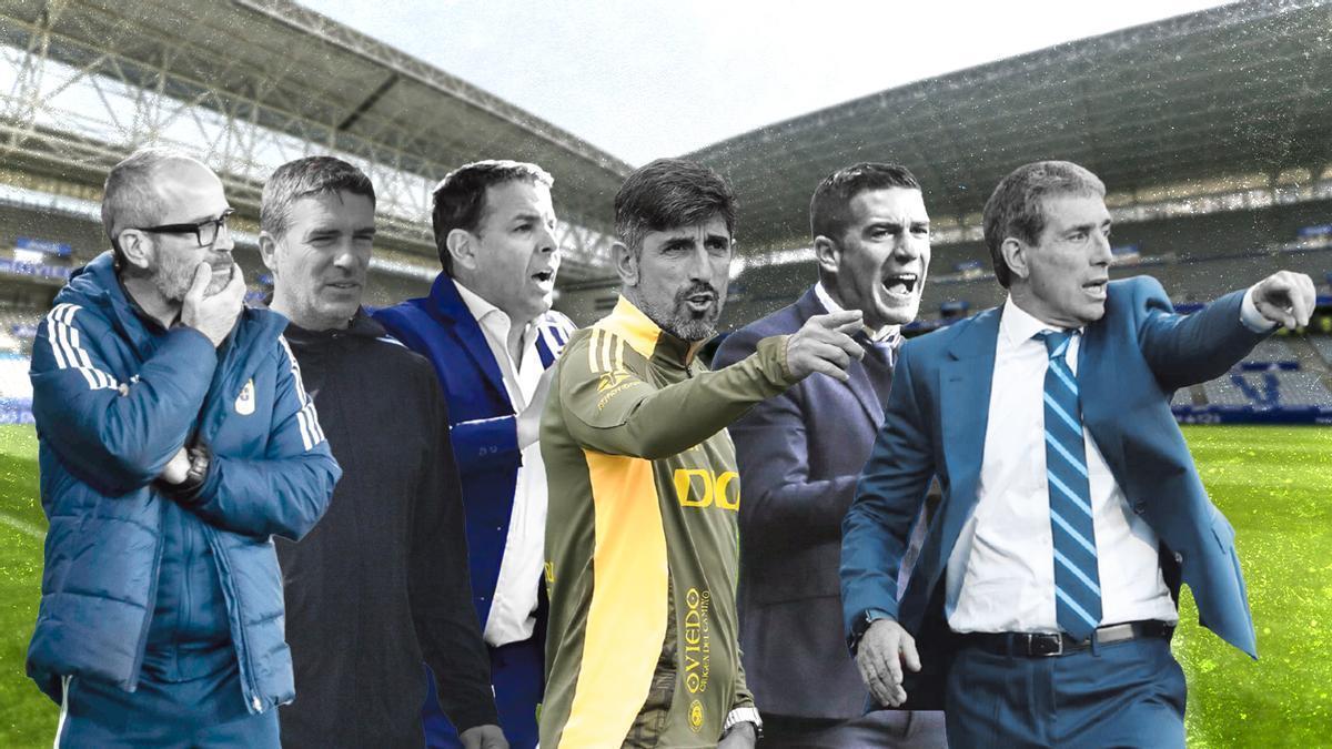 Balance de los últimos entrenadores del Oviedo.