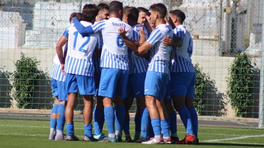 Los gandienses celebran su gol en Villarreal