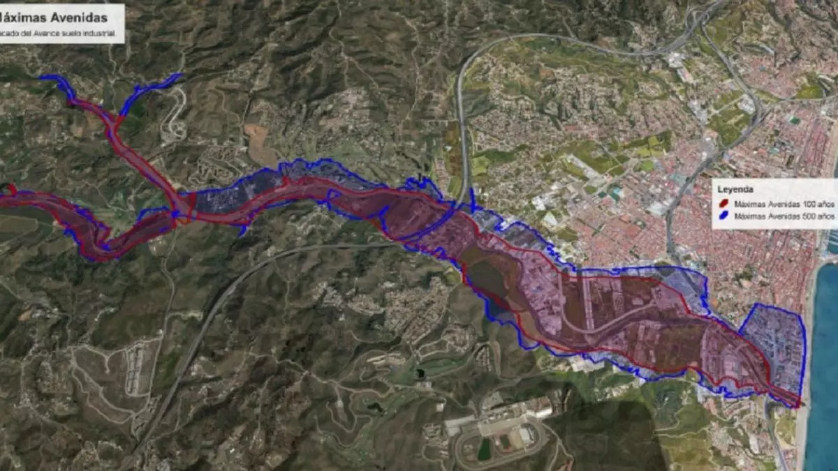Ecologistas alertan de las zonas inundables por el río Fuengirola en Málaga