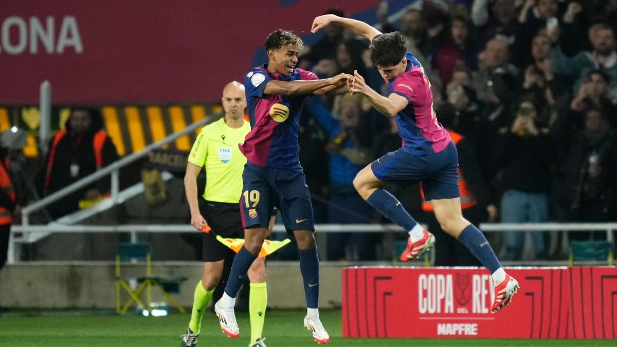 Cubarsí festejó su gol con Lamine Yamal