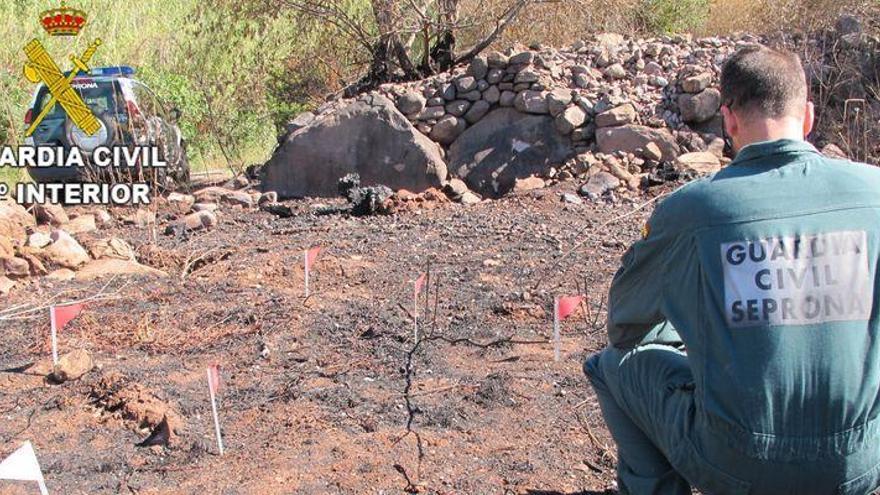 Investigan a un joven de 20 años por el incendio en Soneja