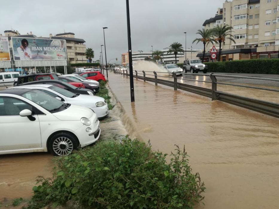 El temporal descarga sobre Ibiza y Formentera