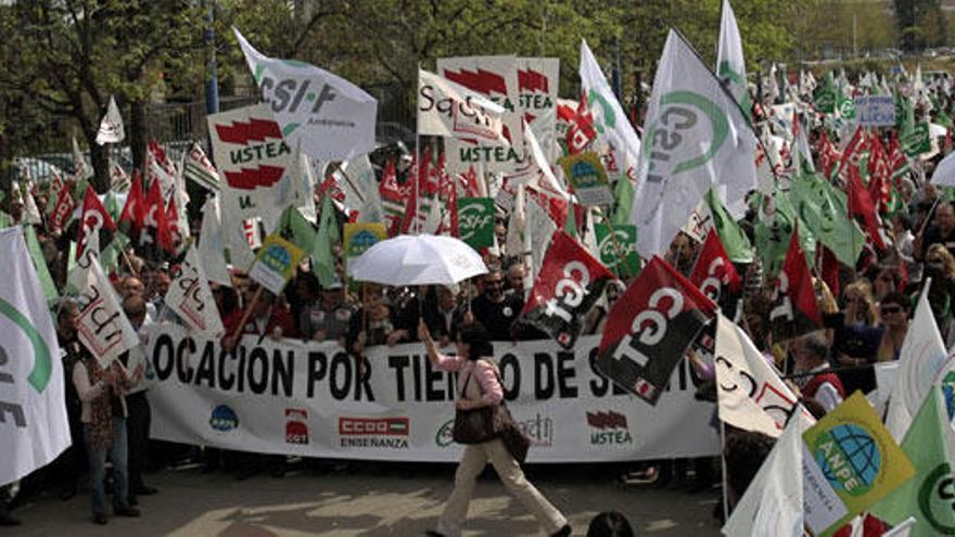 Una de las últimas protestas sindicales en Andalucía fue por los criterios de selección del profesorado.